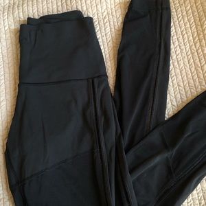 Black Mesh Lululemon Leggings